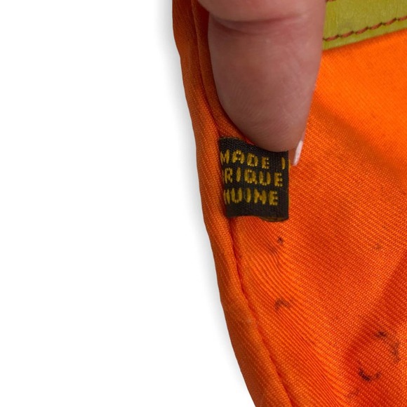 ili New York Colorblock Zipper Small Crossbody Bag Multi Colored Citrus Leather - Picture 4 of 11